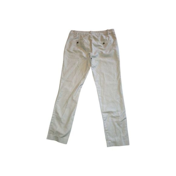 Zara Basic Khaki Straight Leg sz 6 Pant Women - Picture 6 of 6